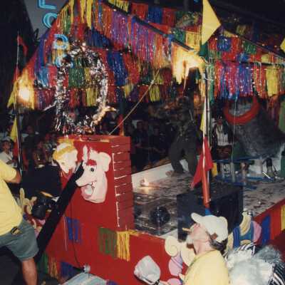 A float in the parade.