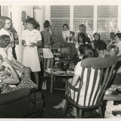 A group of unknown woman at a get together