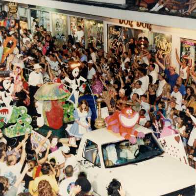 A float in the parade.