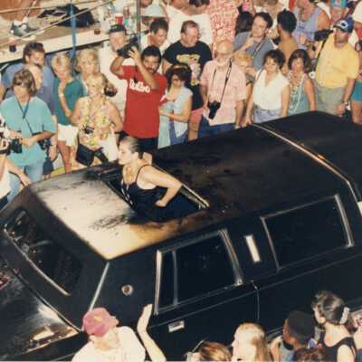 A limo in the parade.
