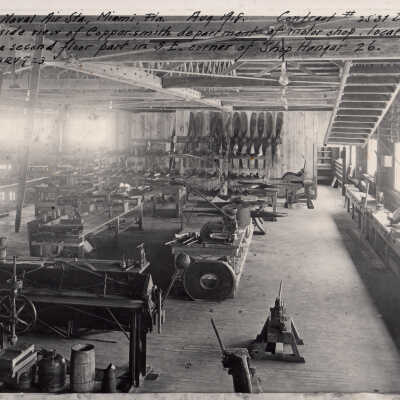 Inside View of Coppersmith Department at Miami Naval Air Station