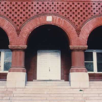The front of the Custom House.