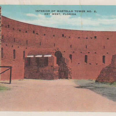 Interior of Martello Tower No. 2, Key West, Florida