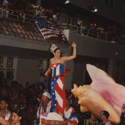 A float in the parade.