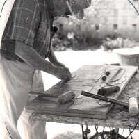 Mario Sanchez in his Studio Under the Trees