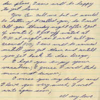 Letter from Naval Air Station Key West during Cuban Missile Crisis