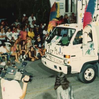 A float in the parade.