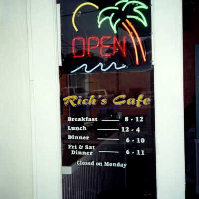Rich's Cafe Front Door