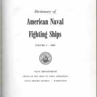 Dictionary of American naval fighting ships, Vol. 1