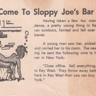 Come To Sloppy Joe’s Bar