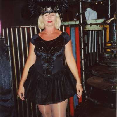 Unknown lady dressed up.