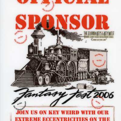 Fantasy Fest 2006 official sponsor sign.
