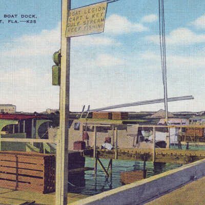 Charter Boat Dock, Key West, Fla.