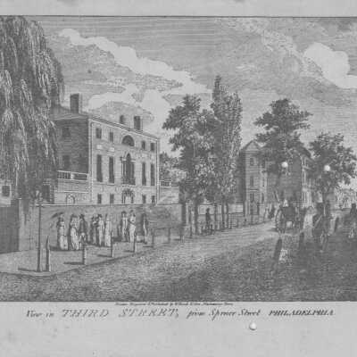 View of Third Street, from Spruce Street, Philadelphia