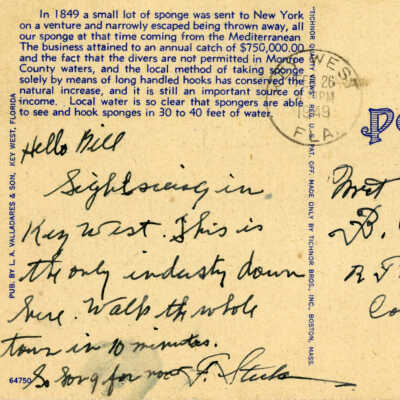 Sponge Industry, Key West, Florida