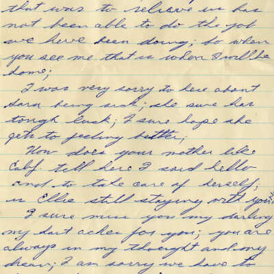 Letter from Naval Air Station Key West during Cuban Missile Crisis