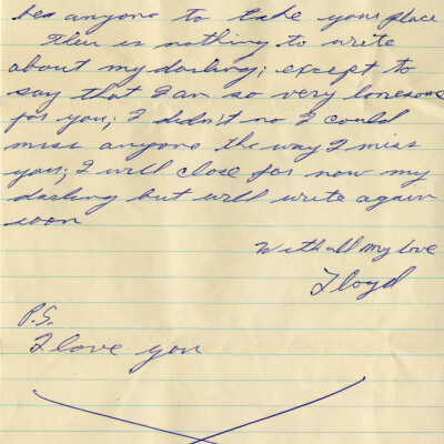 Letter from Naval Air Station Key West during Cuban Missile Crisis