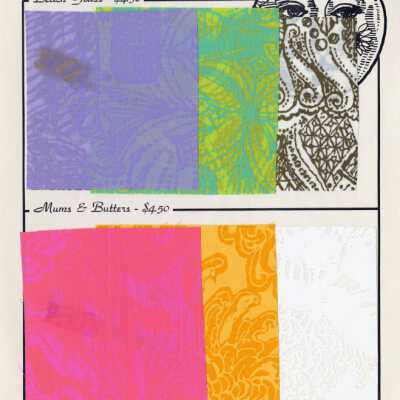 Key West Hand Print Fabrics Material Sample Page: Copyright: © Key West Art & Historical Society; Origformat: Artifact