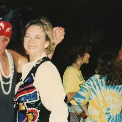 Unknown people talking.