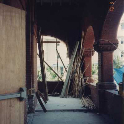 The porch.