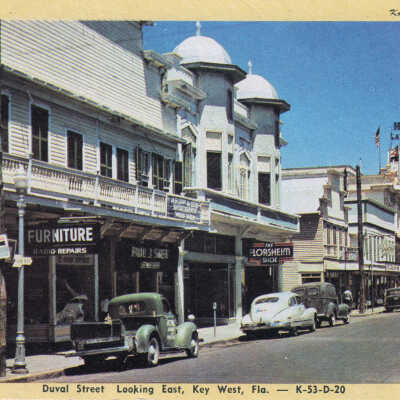 Duval Street Looking East, Key West, Fla.
