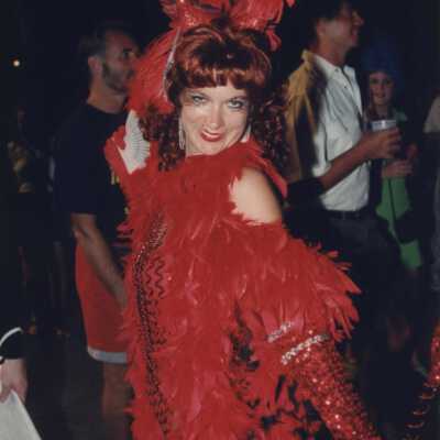 Unknown woman dressed up.