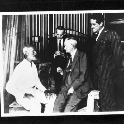 Count von Cosel with Dr. dePoo and Louis Harris