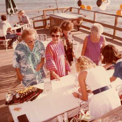 Unknown people at some sort FF party.