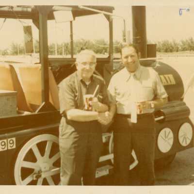 Unknown Men with Conch Tour Train