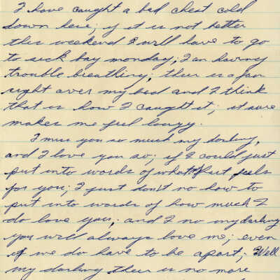 Letter from Naval Air Station Key West during Cuban Missile Crisis