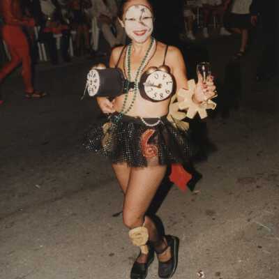 Unknown woman dressed up.