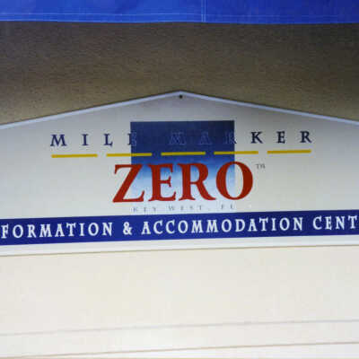 Mile Marker Zero Sign