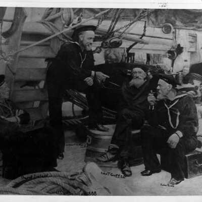 Old Salts of the Square-Rigger Navy on board USS MOHICAN