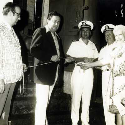 Ribbon Cutting at Key West Lighthouse: Copyright: @ Key West Art & Historical Society; Origformat: Print-Photographic