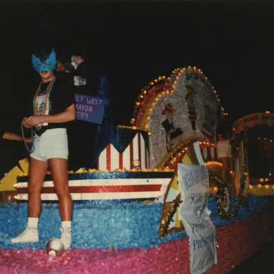 A float in the parade.