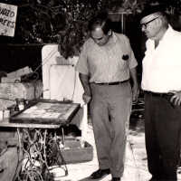 Mario and Perucho Sanchez in the Studio Under the Trees