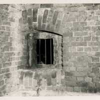 A brick building