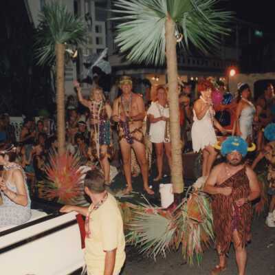 A float in the parade.