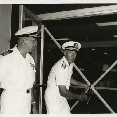 Opening of the Navy exchange cafeteria