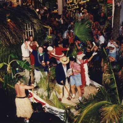 Float in the parade.