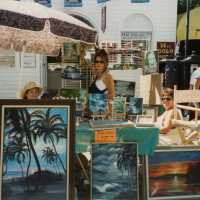 A vendor at the FF street fair.