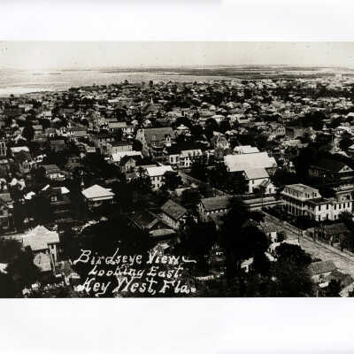 Birdseye View Looking East, Key West, Fla.