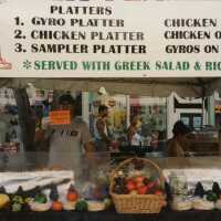 A vendor at the FF street fair.