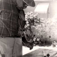 Mario Sanchez in his Studio Under the Trees