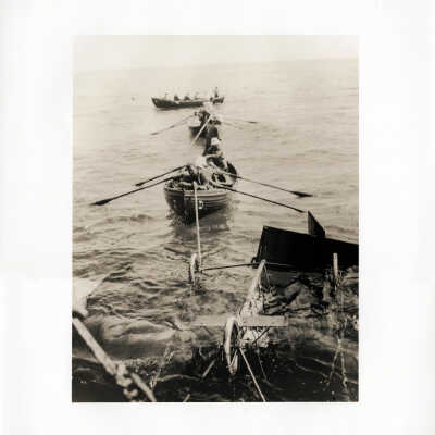 Wreckage and Rescue of John A.D. McCurdy and Airplane