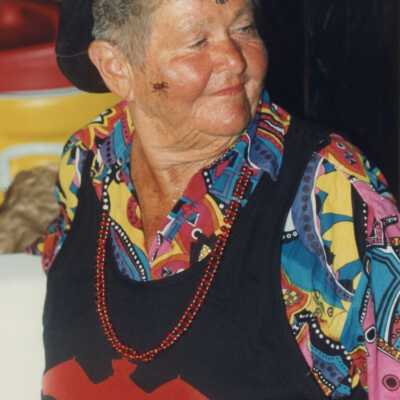 Unknown woman dressed up.