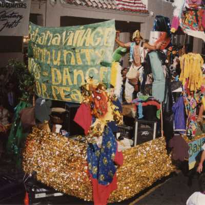 A float in the parade.