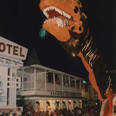 A float in the parade.