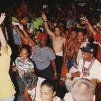 A huge group of unknown people.