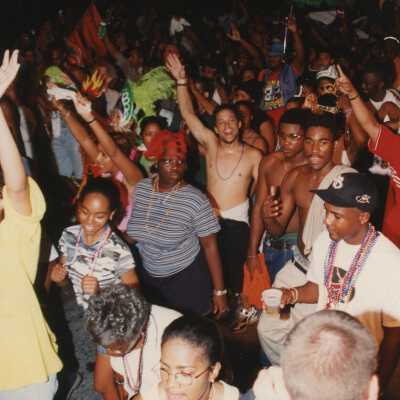 A huge group of unknown people.